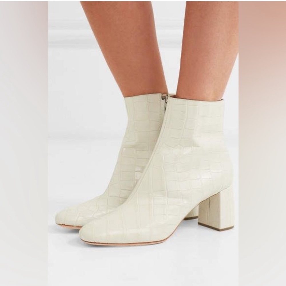 LOEFFLER RANDALL ~Ivory Heeled Boots